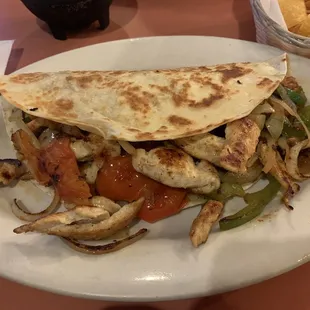 Shrimp Fajita Quesadillas