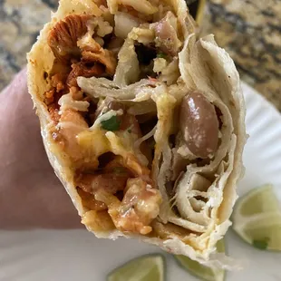 Chicken burrito