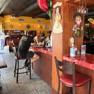 Bar area.