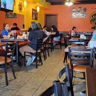Inside the restaurant