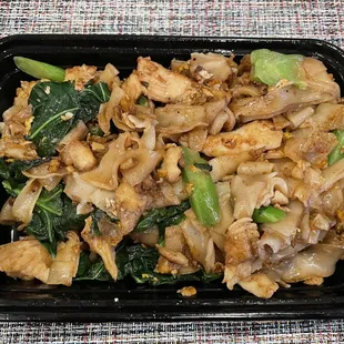 Pad See-Ew with chicken $12.95