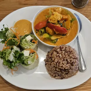 Vegan pumpkin curry lunch special $16.95