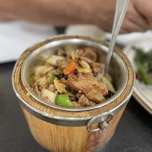 Black bean beef