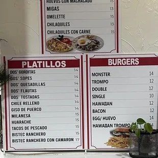 platillos menu