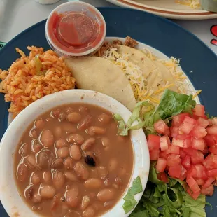 Soft Tacos- eh... rice was reasonable. Beans were al-dente 11-12-23