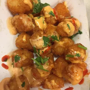 Saucy tots
