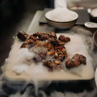 Spicy truffle beef steak