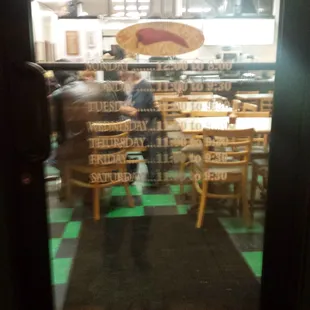 Hours. This place is fast fresh friendly knowledgeable on their ingredients. The type of restaurant for anyone w food allergies.