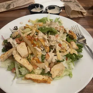 Chicken Caesar Salad was good.