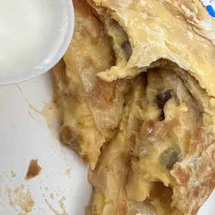Sausage bread quesadilla