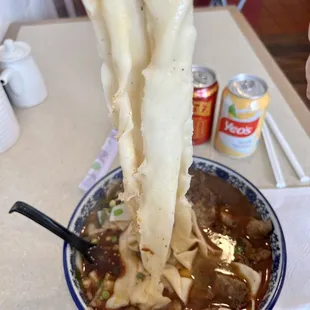 Spicy Chicken Biang Biang Noodle Soup