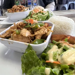 Spicy Basil Leaves &amp; Bamboo chicken Teriyaki