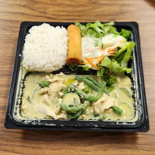 Green chicken curry