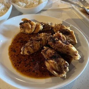 Fried 6. Spicy Chicken Wings