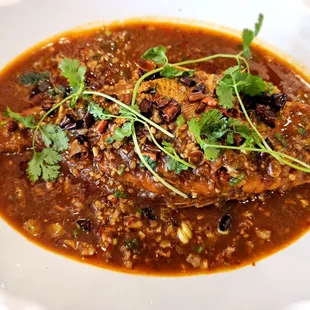 Dry roast whole fish