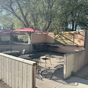 Outside seating area