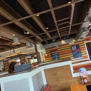 the interior of a restaurant