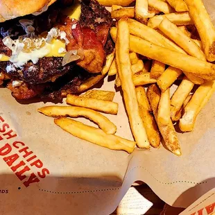 Bacon Rancher burger... comes with 2 patties