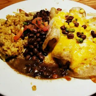Chicken enchiladas.