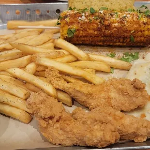 2 item meal - yummy spicy corn on the cob