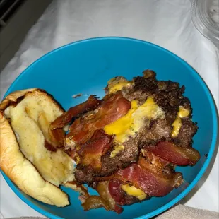 Bacon Rancher, with NO RANCH!!! My favorite  I ordered an extra ranch, so I guess they decided I didn't get ranch on my burger.