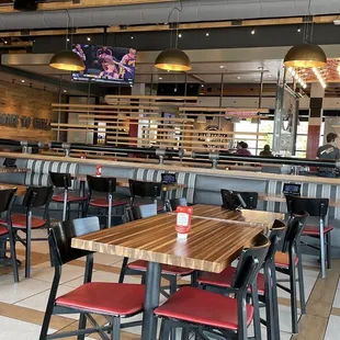 Brand new, beautiful, bright, and modern interior. Very open concept which we loved.