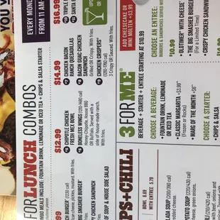 sushi and sashimi, menu