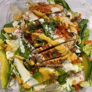 Santa Fe Chicken Salad (typically comes with tortilla strips)