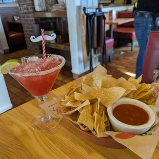 The Merry Maker Marg &amp; Chips w/salsa