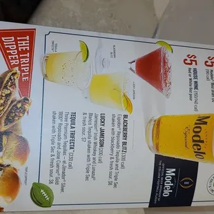 Happy hour is all over the menu