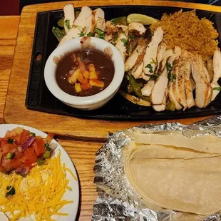Chicken fajitas