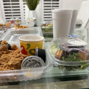 We got dinner after the time trials today