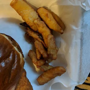 The "onion rings" I paid extra for.