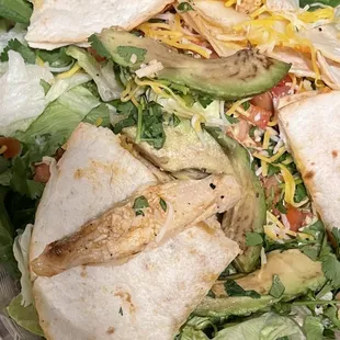 a salad in a plastic container