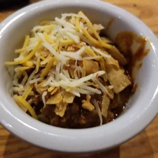 A small side of the original chili.