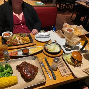 Entrées have arrived