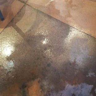 More water on floor