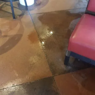 Water on floor