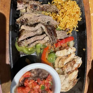 Chicken Fajitas (with steak)