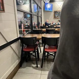 Empty tables but told we had a 25 minute wait, only 1 other party ahead of us.