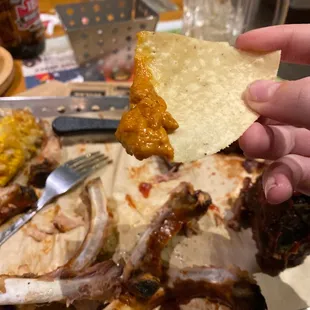 The queso is so good