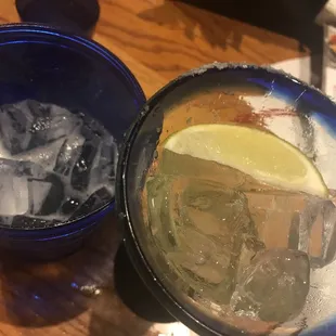 So many ice cubes in my margarita:(((