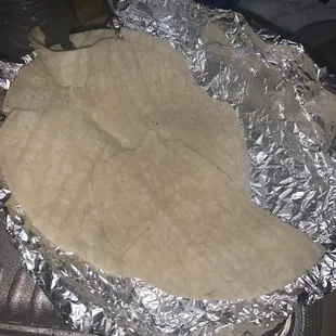 Torn tortillas