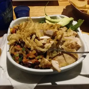 Chicken margarita bowl.