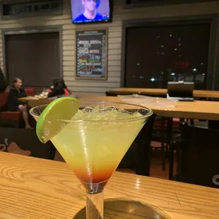 Dodgers and Tropical Sunrise Margarita. Favorite