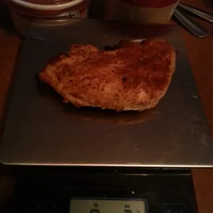 World's smallest chicken breast.