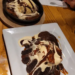 cookie &amp; molten lava cake dessert
