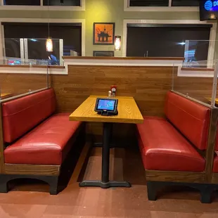 Requested a booth and got a table?sat us down next to 3 clean booths