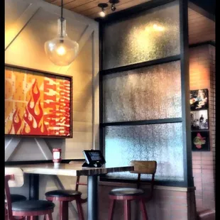 Comfortable seating nook.