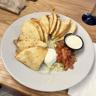 Chicken Bacon Ranch Quesadillas